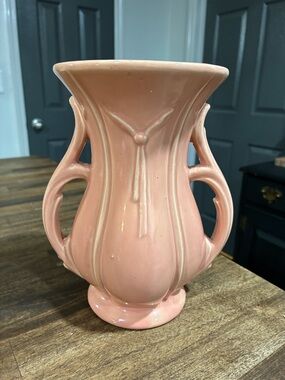Pink McCoy Ceramic Double-Handled Vase - Home Accents